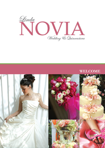 Hair and makeup styling for a wedding or quinceañera celebration